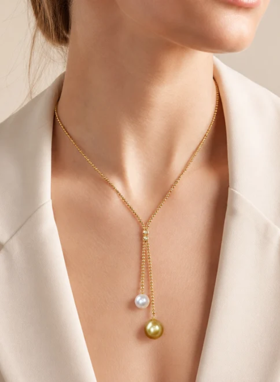 y pearl necklace