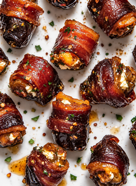 Bacon Wrapped Dates