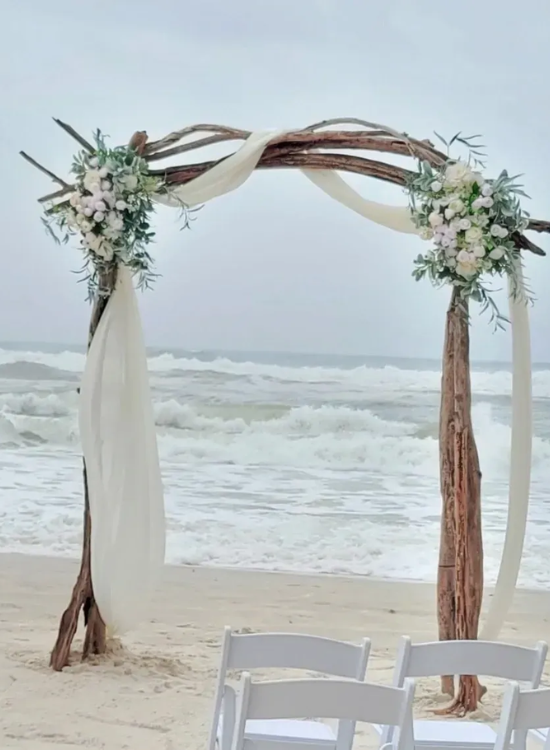 Driftwood Beach Wedding