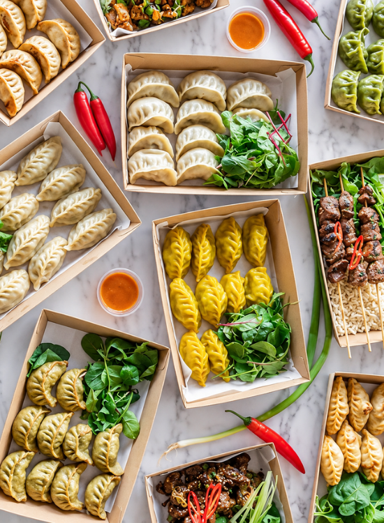 Dumpling Takeout Boxes