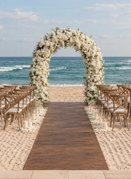 Seashell Wedding Aisle