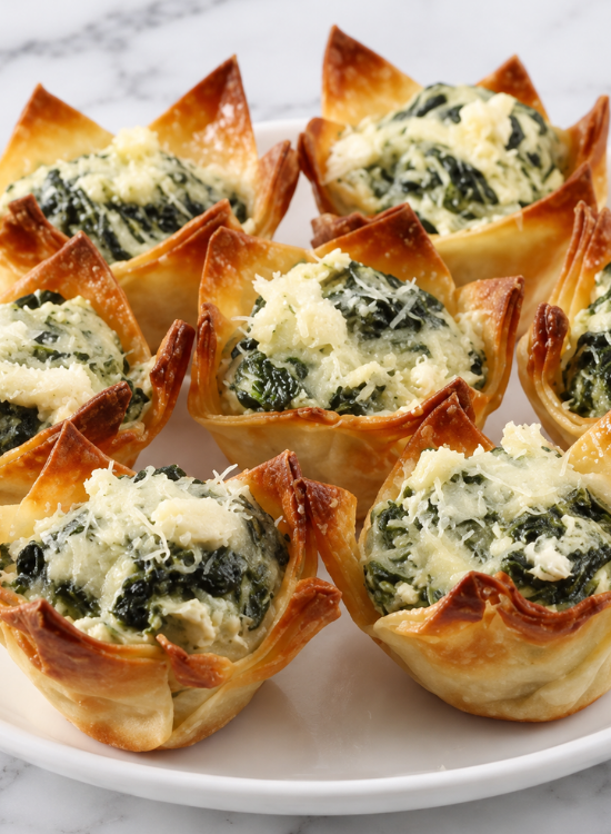 Spinach Artichoke Cups