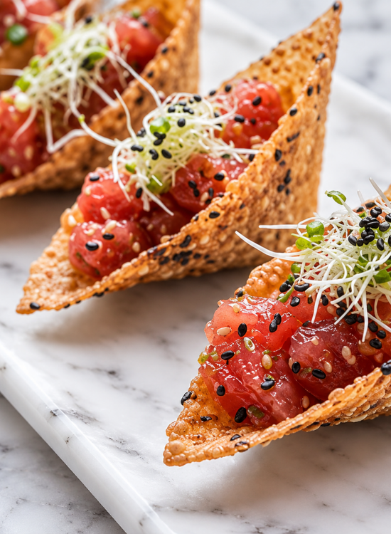 Tuna Tartare Cones