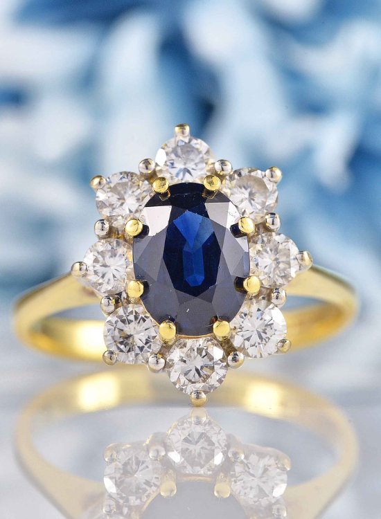 blue saphire ring