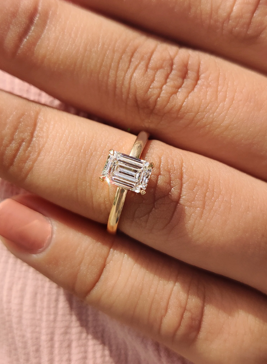 classic emerald cut ring