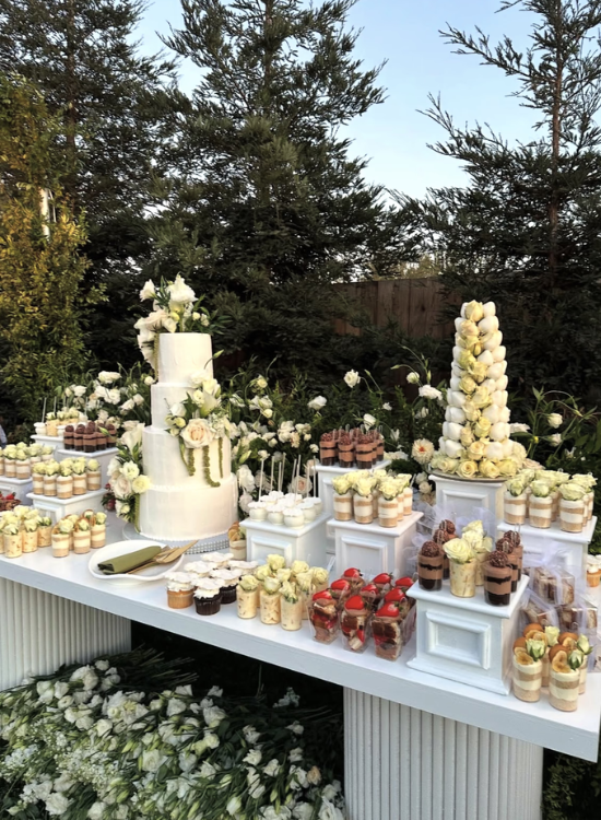 dessert buffet wedding food