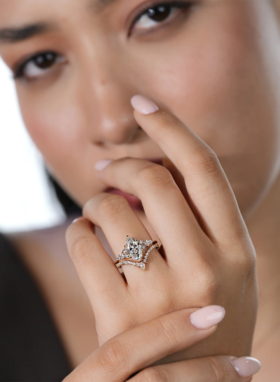marquise halo ring