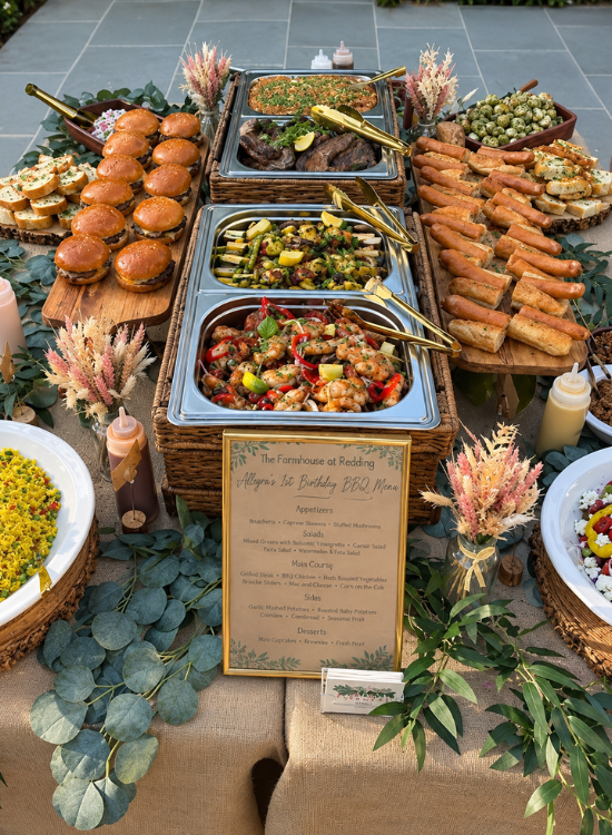 sausage and pepper wedding food buffet (1)