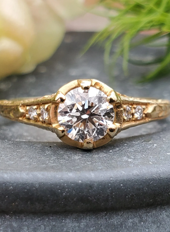 yellow gold ring
