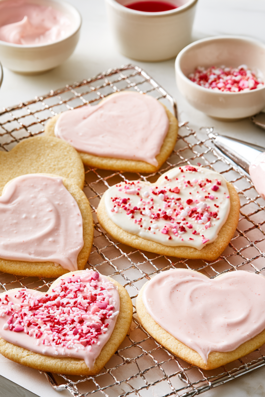Heart-Shaped Sugar Cookies Recipe