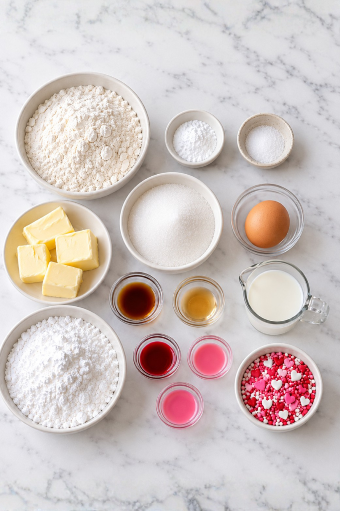 Heart-Shaped Sugar Cookies recipe ingredient