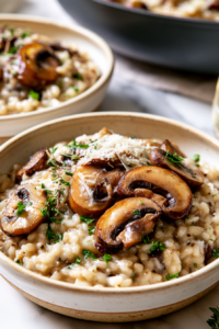 Mushroom Risotto for Two