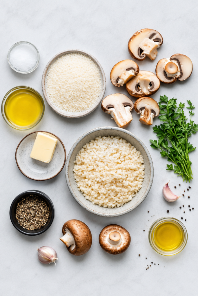 Mushroom Risotto for Two