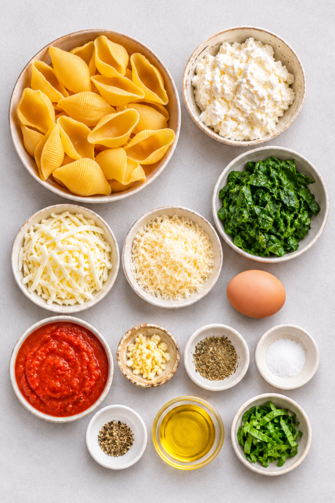 Spinach and Ricotta Stuffed Shells Recipe