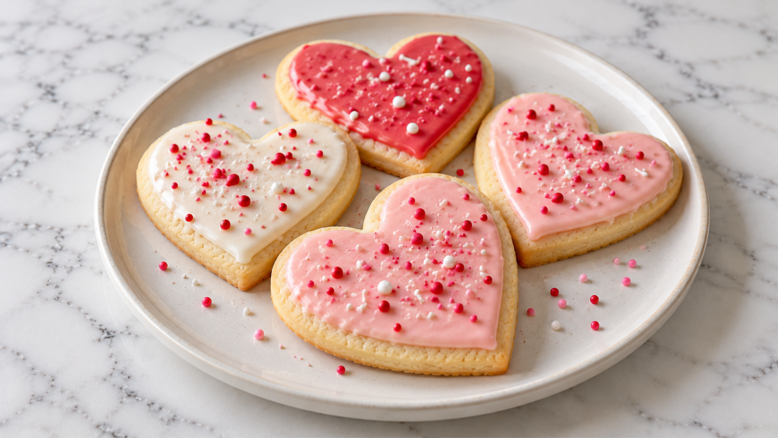Heart-Shaped Sugar Cookies Recipe
