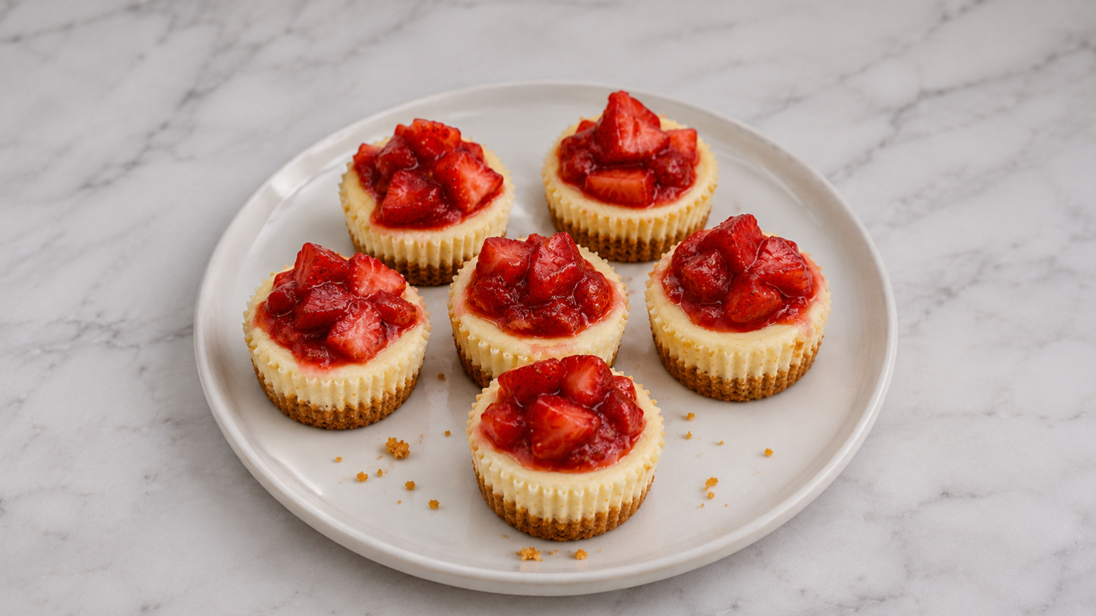 Mini Strawberry Cheesecakes Recipes